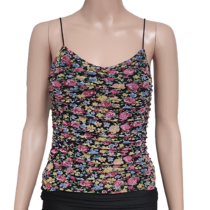Crave fame flowered tank (Code-P143)